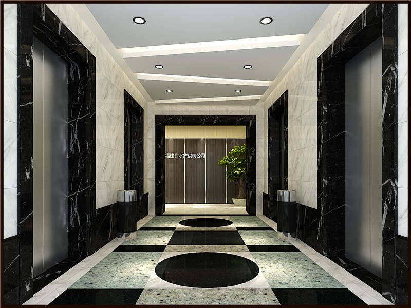 君悅寫字樓電梯間